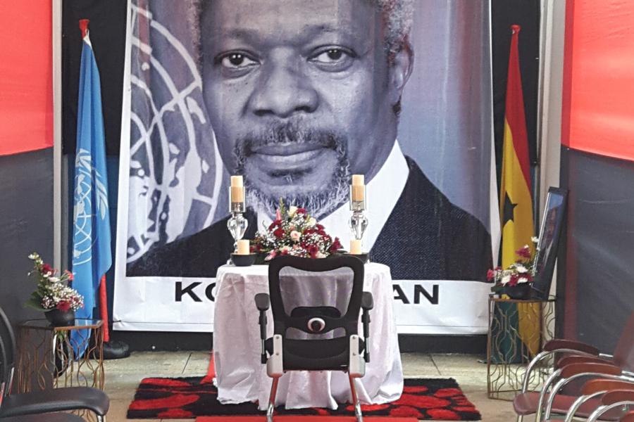Kofi Annan Condolences set up